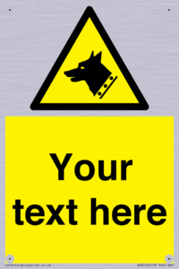 Custom Warning: Guard dog